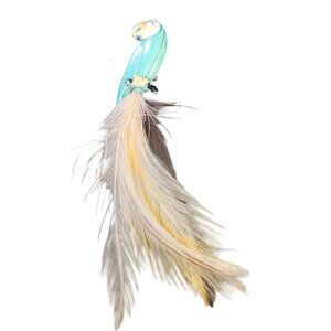 Super Cute Enamel Parrot Feather Brooch (A5718)